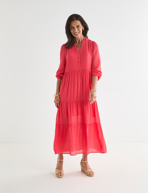 Ella J Tiered Dress, Poppy product photo View 04 L