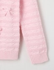 Mac & Ellie Bows Knit Cardigan, Light Pink product photo View 03 S