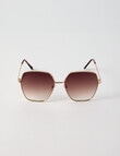 Whistle Rae Sunglasses, Brown product photo View 02 S