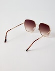 Whistle Rae Sunglasses, Brown product photo View 03 S