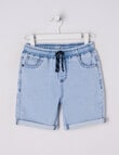 Mac & Ellie Pull On Denim Short, Light Blue product photo