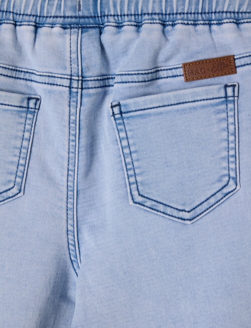 Mac & Ellie Pull On Denim Short, Light Blue product photo View 02 L
