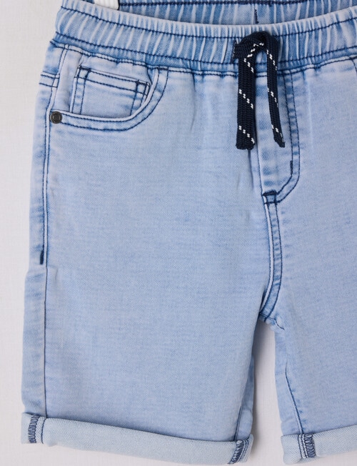 Mac & Ellie Pull On Denim Short, Light Blue product photo View 03 L