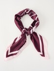Boston + Bailey Square Scarf, Cranberry Floral product photo
