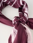 Boston + Bailey Square Scarf, Cranberry Floral product photo View 03 S
