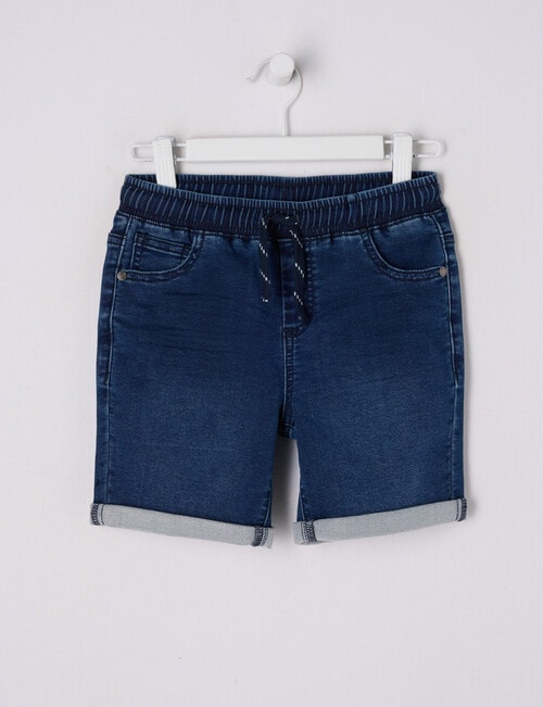 Mac & Ellie Pull On Denim Short, Dark Blue product photo