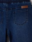 Mac & Ellie Pull On Denim Short, Dark Blue product photo View 02 S