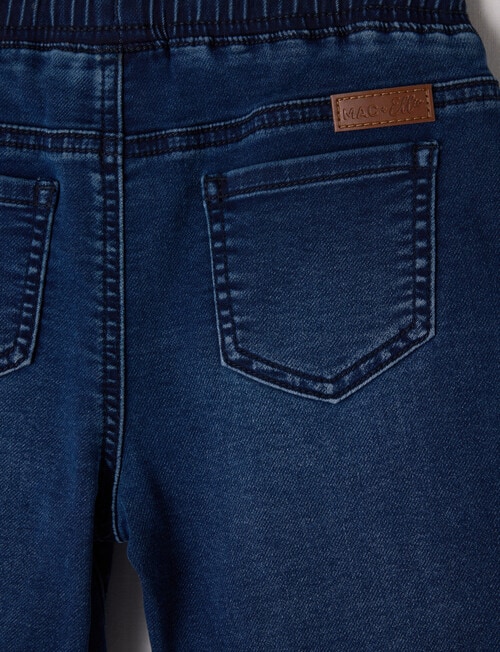 Mac & Ellie Pull On Denim Short, Dark Blue product photo View 02 L