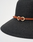 Boston + Bailey Belt Cloche Hat, Black product photo View 02 S