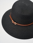 Boston + Bailey Belt Cloche Hat, Black product photo View 03 S