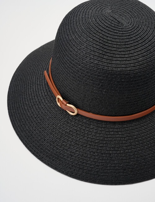 Boston + Bailey Belt Cloche Hat, Black product photo View 03 L
