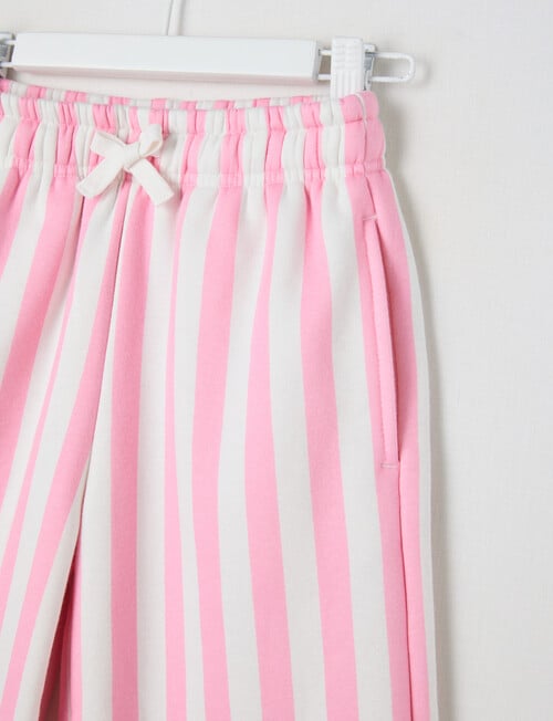 Mac & Ellie Stripe Wide Leg Trackpant, Light Pink product photo View 02 L