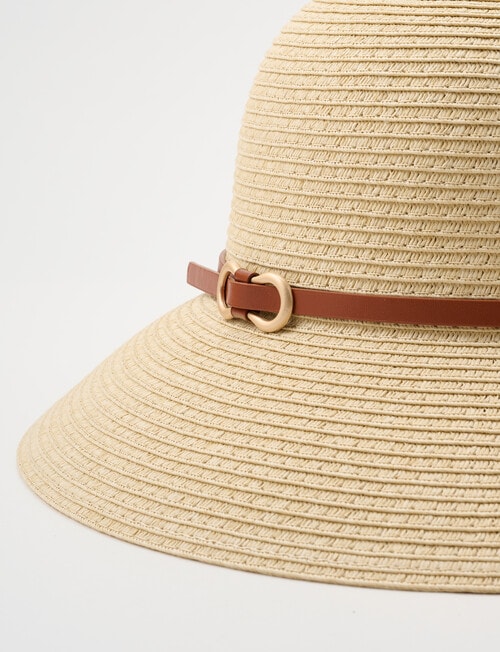 Boston + Bailey Belt Cloche Hat, Natural product photo View 02 L