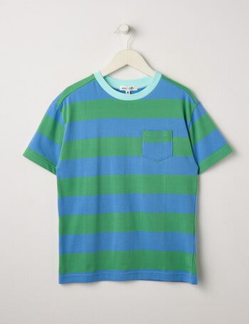 Mac & Ellie Stripe Short Sleeve Tee, Apple product photo