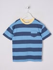 Mac & Ellie YD Stripe Short Sleeve Tee, Blue product photo