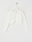 Mac & Ellie Party Collection Gia Bolero Cardigan, Ivory product photo