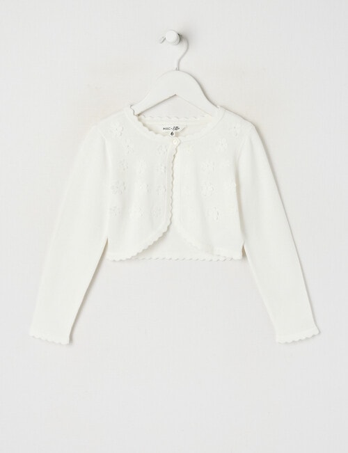 Mac & Ellie Party Collection Gia Bolero Cardigan, Ivory product photo
