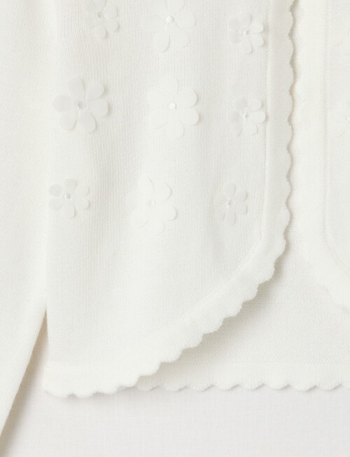Mac & Ellie Party Collection Gia Bolero Cardigan, Ivory product photo View 03 L