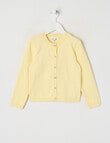 Mac & Ellie Dobby Spot Cardigan, Lemon product photo