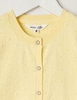Mac & Ellie Dobby Spot Cardigan, Lemon product photo View 02 S