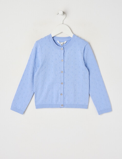 Mac & Ellie Dobby Spot Cardigan, Cornflower product photo
