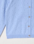 Mac & Ellie Dobby Spot Cardigan, Cornflower product photo View 03 S