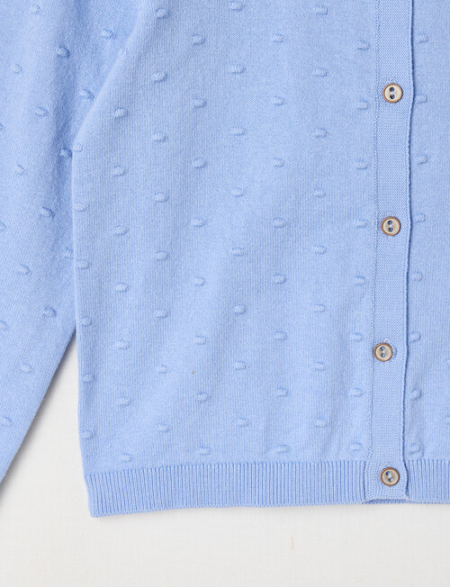 Mac & Ellie Dobby Spot Cardigan, Cornflower product photo View 03 L