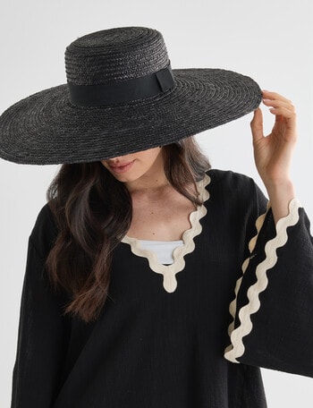 Whistle Jasmine Sun Hat, Black product photo