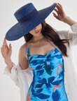 Whistle Jasmine Sun Hat, Navy product photo View 04 S