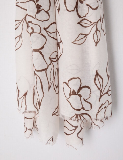 Boston + Bailey Lightweight Viscose Scarf, Cream product photo View 02 L