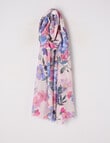 Boston + Bailey Lightweight Viscose Scarf, Pink Floral product photo