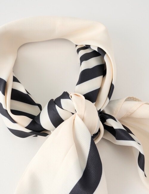 Boston + Bailey Square Scarf, 70 x 70cm, Geo Black & White product photo View 03 L