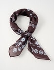 Boston + Bailey Cotton Square Scarf, 70 x 70cm, Amber Paisley product photo