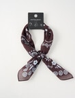 Boston + Bailey Cotton Square Scarf, 70 x 70cm, Amber Paisley product photo View 02 S