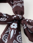 Boston + Bailey Cotton Square Scarf, 70 x 70cm, Amber Paisley product photo View 03 S