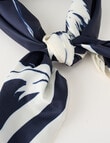 Boston + Bailey Square Scarf, 70 x 70cm, Navy & Cream Floral product photo View 03 S