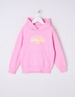 Mac & Ellie Athletics Club Boxy Pull On Hoodie, Candy Pink product photo