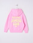 Mac & Ellie Athletics Club Boxy Pull On Hoodie, Candy Pink product photo View 02 S