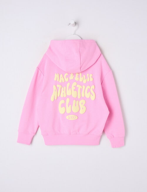 Mac & Ellie Athletics Club Boxy Pull On Hoodie, Candy Pink product photo View 02 L