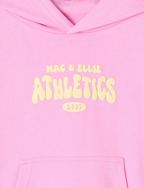 Mac & Ellie Athletics Club Boxy Pull On Hoodie, Candy Pink product photo View 03 L