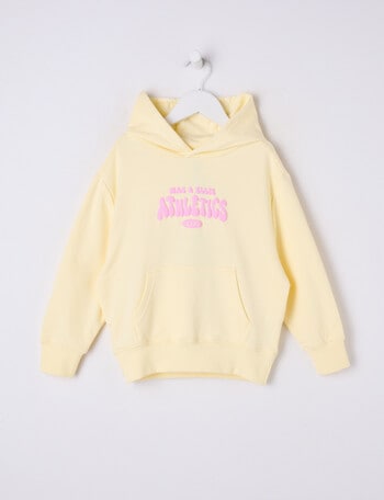 Mac & Ellie Athletics Club Boxy Pull On Hoodie, Lemon product photo