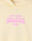 Mac & Ellie Athletics Club Boxy Pull On Hoodie, Lemon product photo View 03 S