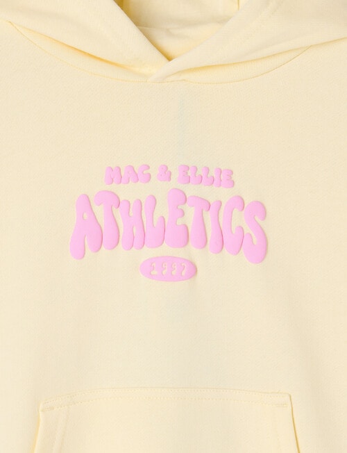 Mac & Ellie Athletics Club Boxy Pull On Hoodie, Lemon product photo View 03 L