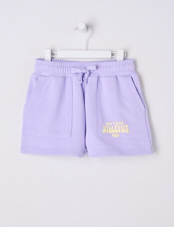 Mac & Ellie Athletics Club Knit Short, Lilac & Lemon product photo