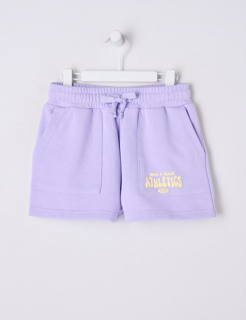 Mac & Ellie Athletics Club Knit Short, Lilac & Lemon product photo
