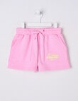 Mac & Ellie Athletics Club Knit Short, Candy Pink & Lemon product photo