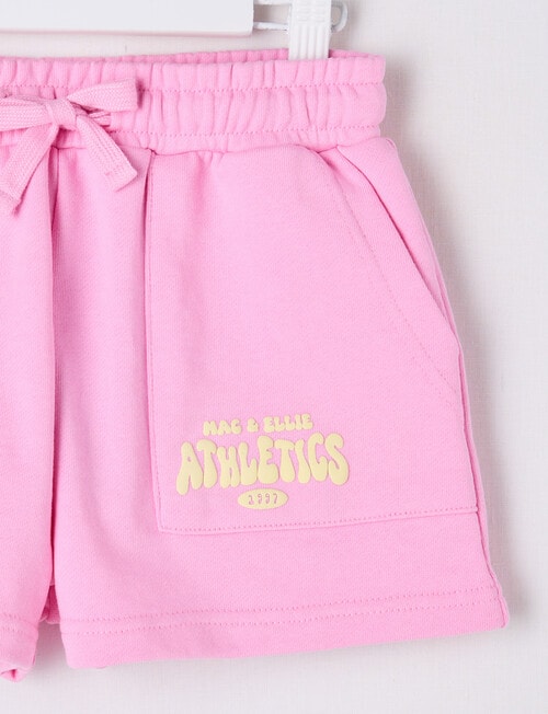 Mac & Ellie Athletics Club Knit Short, Candy Pink & Lemon product photo View 02 L