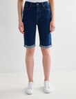 Denim Republic Knee Short, Dark Wash product photo View 04 S