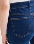 Denim Republic Knee Short, Dark Wash product photo View 05 S