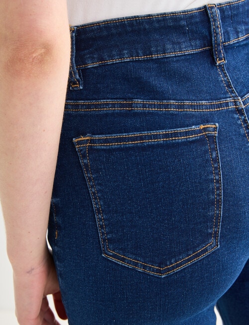 Denim Republic Knee Short, Dark Wash product photo View 05 L